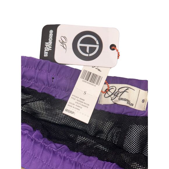 Men ORIGINAL FABLES "GOODIE" Nylon Utility‎ Shorts Purple NWT Size Small - Picture 5 of 8